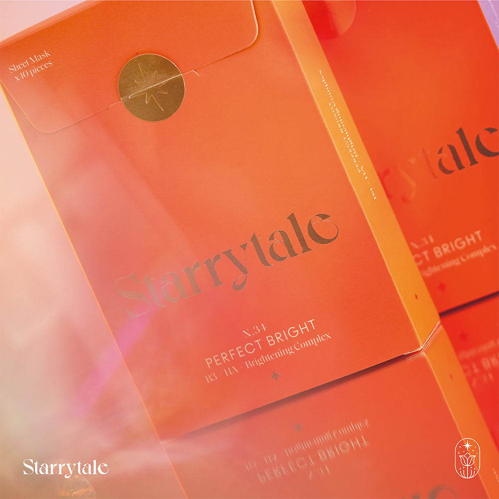 STARRYTALE|N.34 Perfect Bright|極緻拋光嫩膚面膜|JUMBO 10pcs/box - Image 2